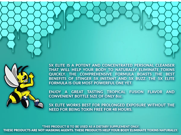 CHAMPS 2025 - Stinger 5x Elite Combo Pack | Tropical Fusion | 5x Instant - 8 OZ | 5x Buzz Caps - 4 Ct