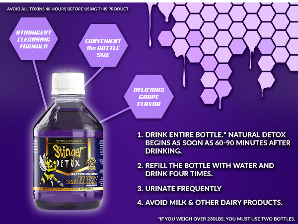 Stinger Buzz 5X Extra Strength | Grape | 8 OZ