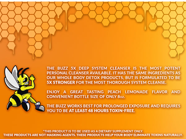Stinger Buzz 5X Extra Strength | Peach Lemonade | 8 OZ