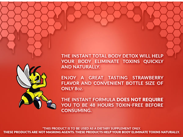 Stinger Instant Detox Regular Strength | Strawberry | 8 OZ