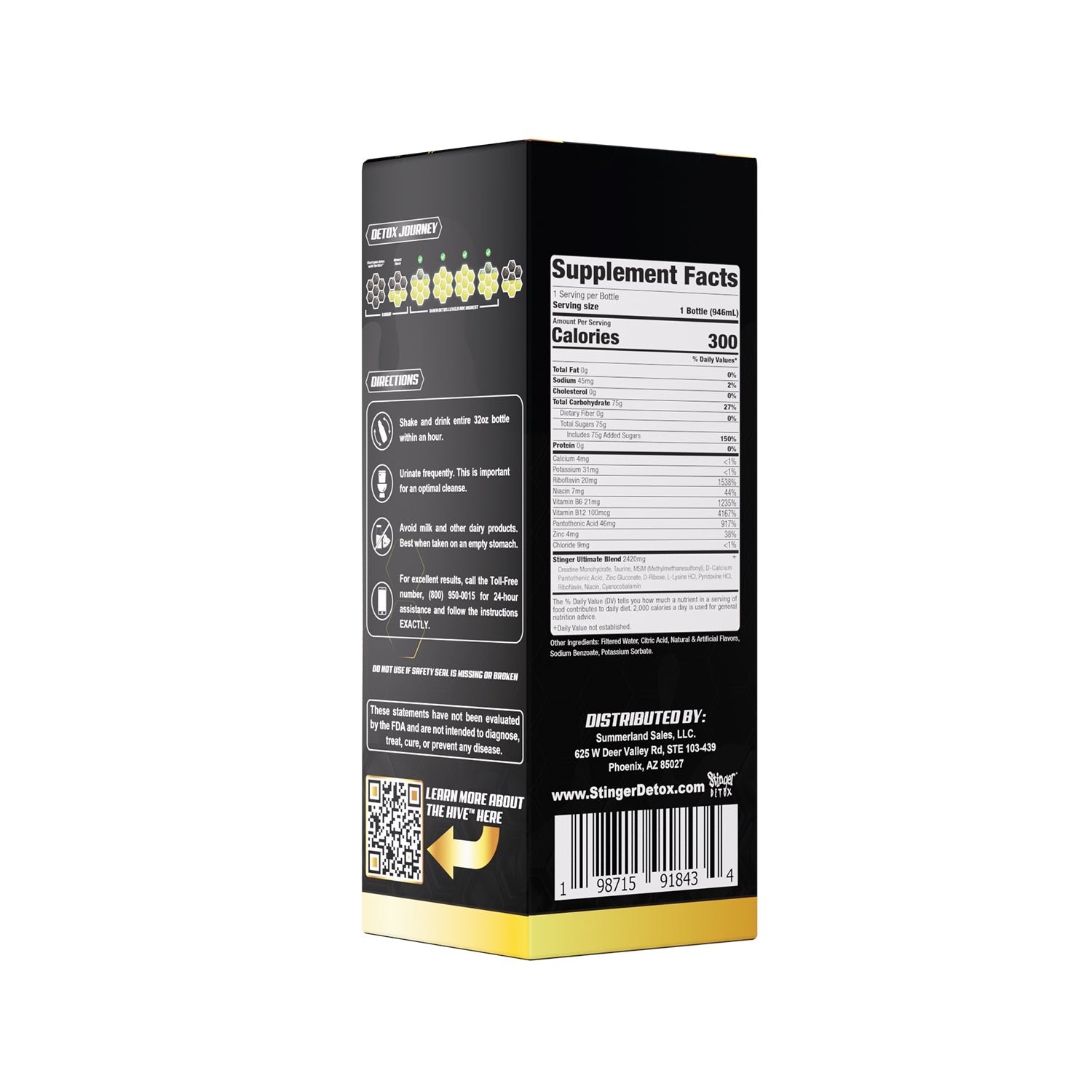 Stinger THE HIVE Premium Same-Day Cleanse | Tropical Citrus | 32 OZ