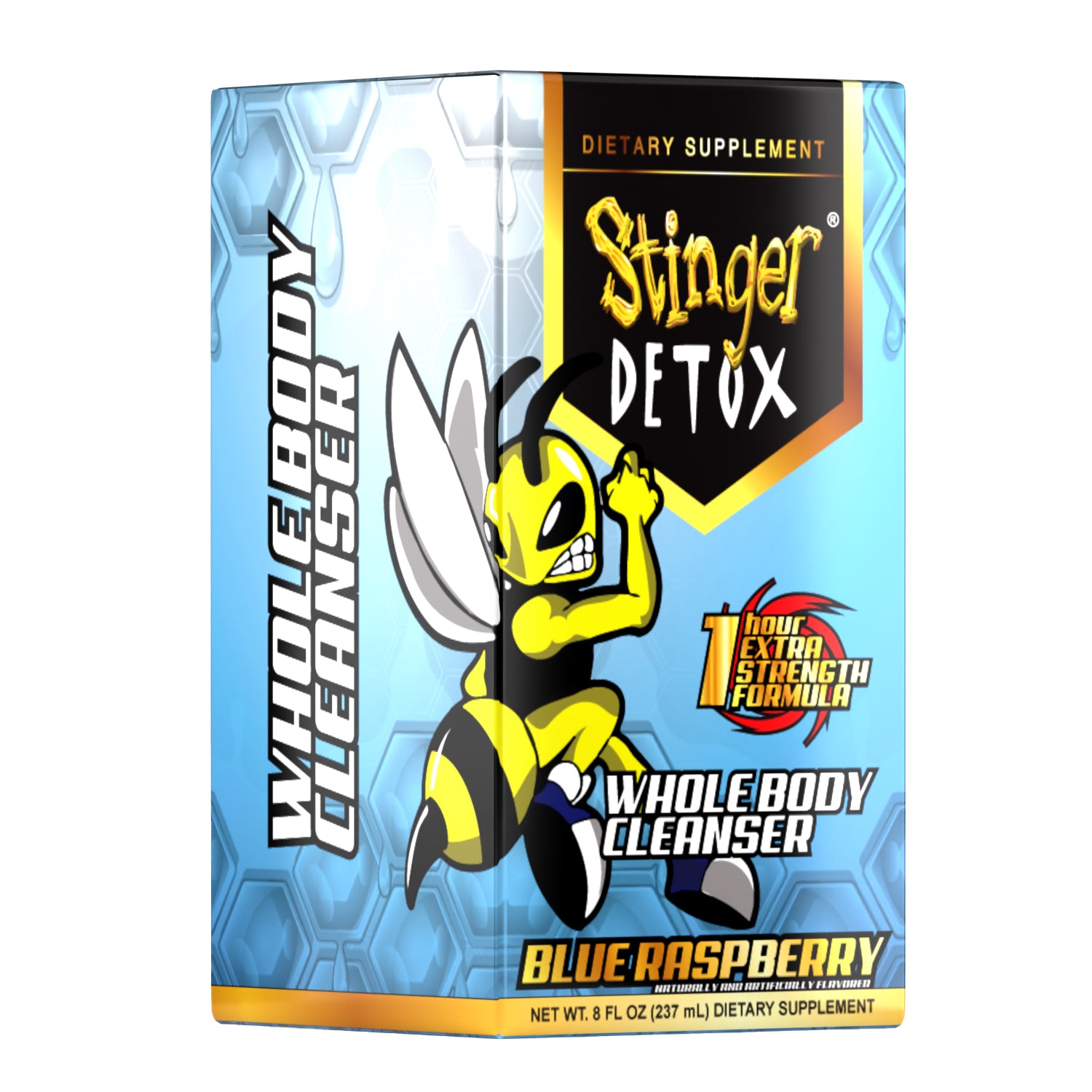 Stinger Whole Body Cleanser 1 Hr. | Blue Raspberry | 8 OZ