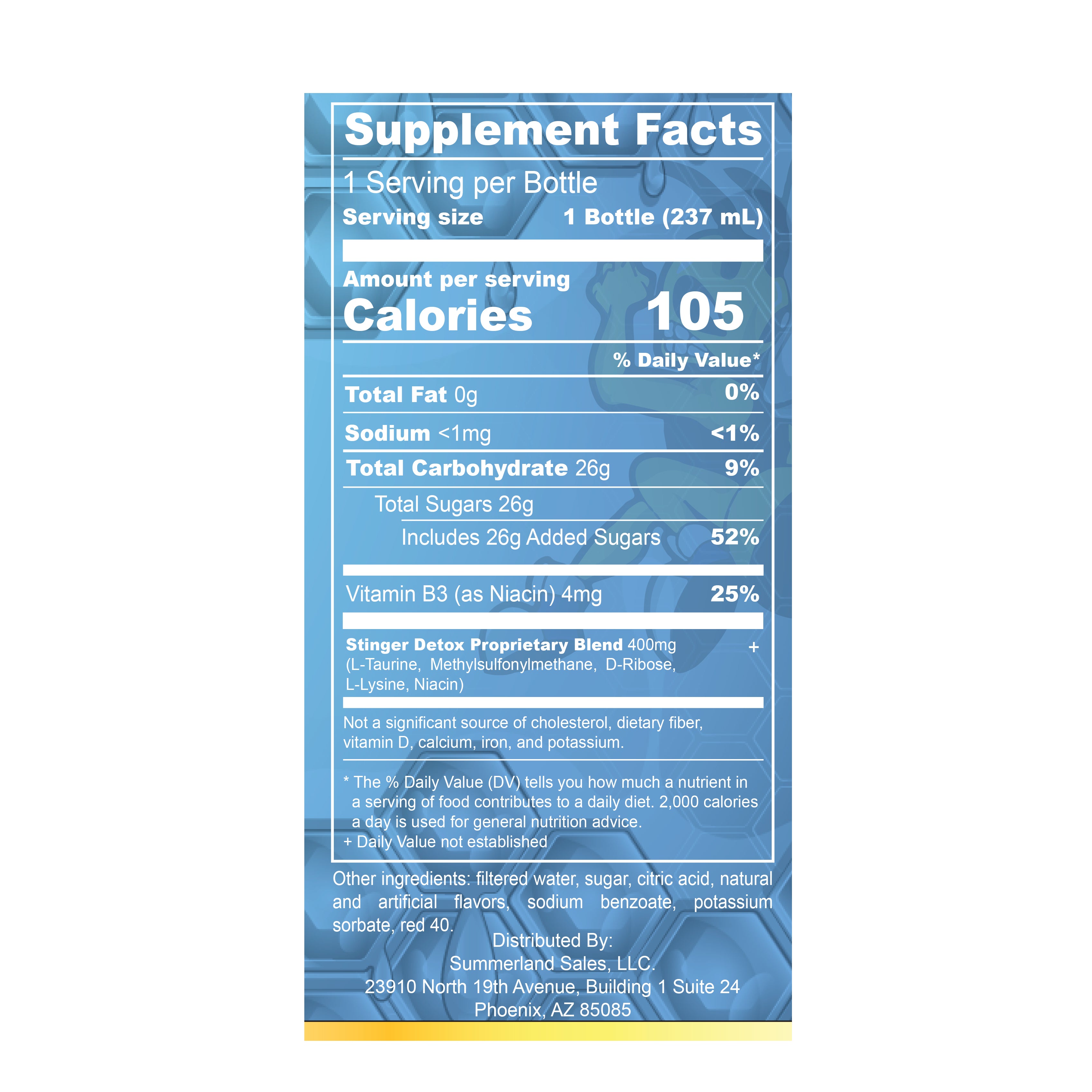 Stinger Whole Body Cleanser 1 Hr. | Fruit Punch | 8 OZ