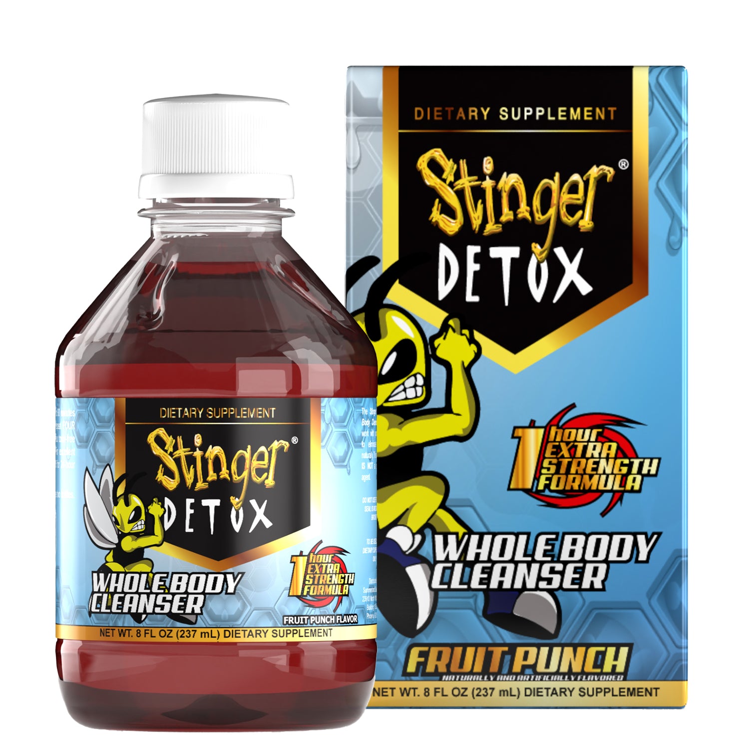 Stinger Whole Body Cleanser 1 Hr. | Fruit Punch | 8 OZ