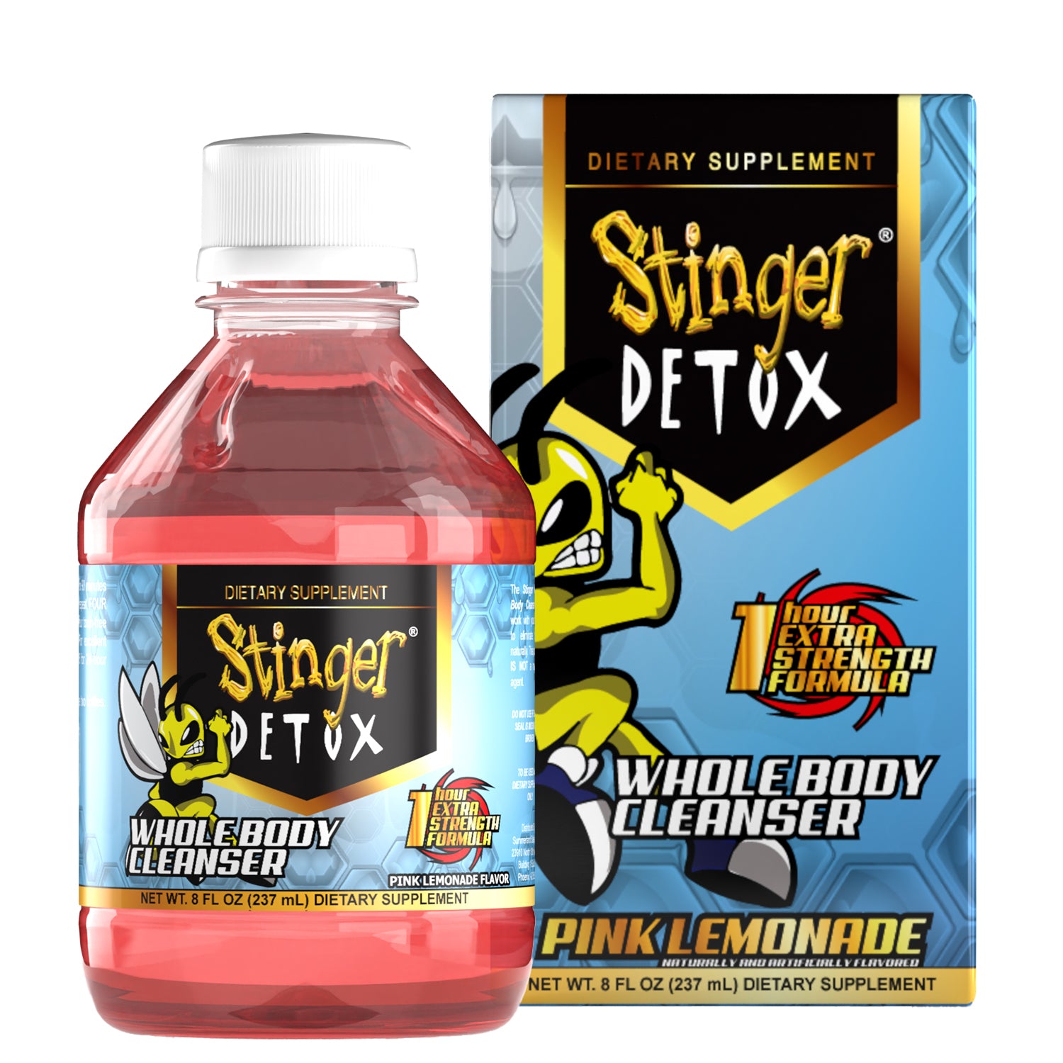 Stinger Whole Body Cleanser 1 Hr. | Pink Lemonade | 8 OZ