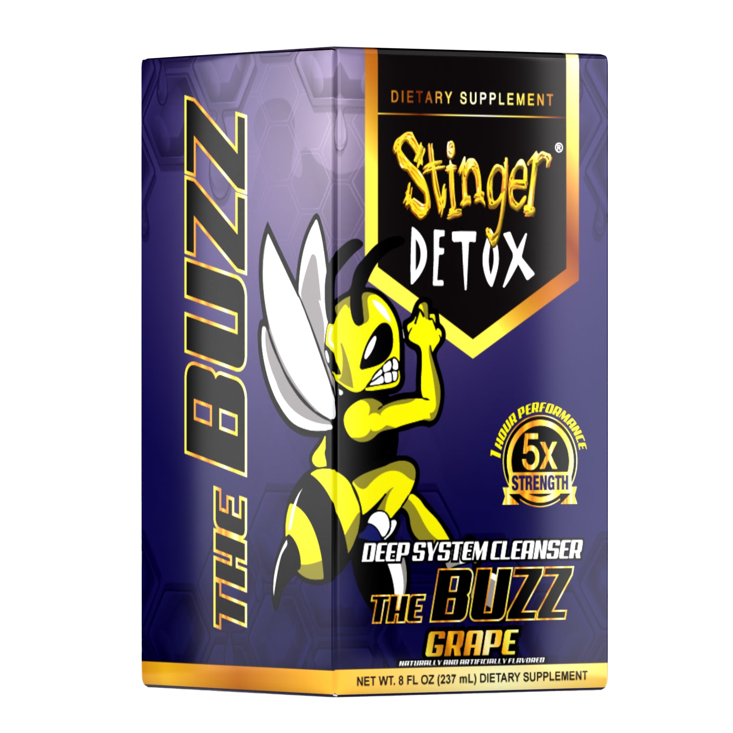Stinger Buzz 5X Extra Strength | Grape | 8 OZ