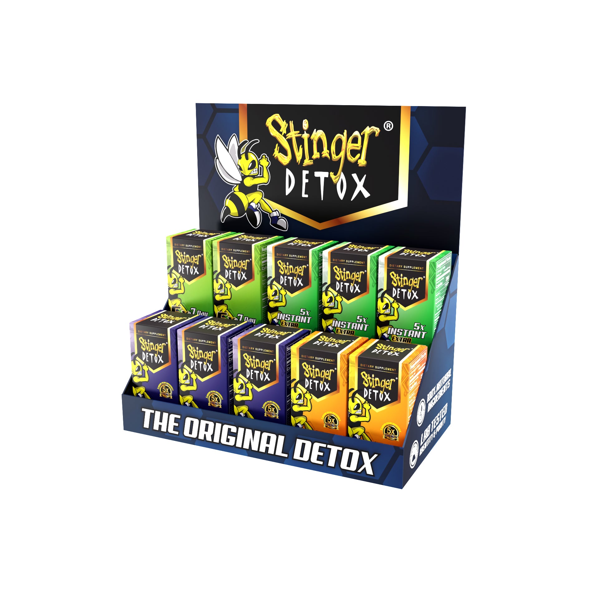 FREE Stinger Detox - Cardboard Display - Small