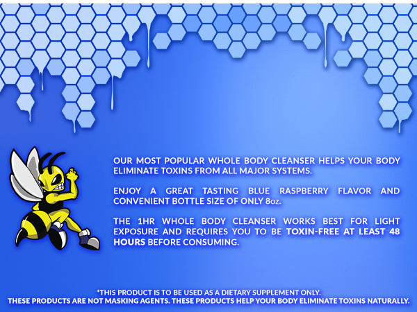 Stinger Whole Body Cleanser 1 Hr. | Blue Raspberry | 8 OZ