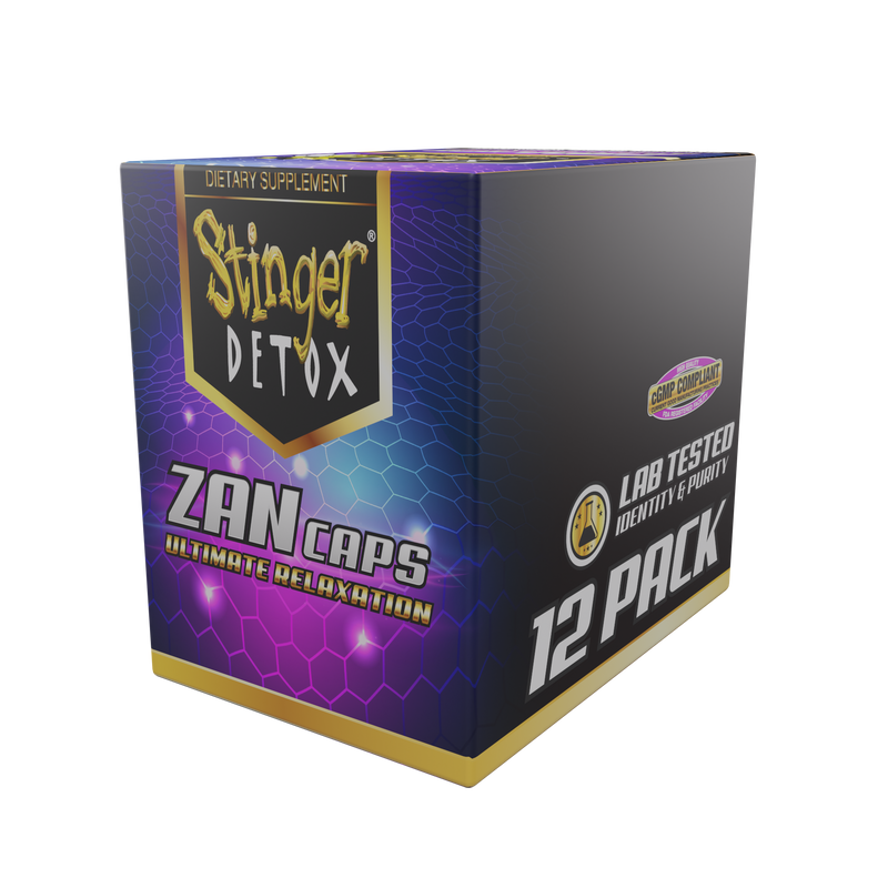 Stinger Detox ZAN Caps | Ultimate Relaxation | 12 Card Pack