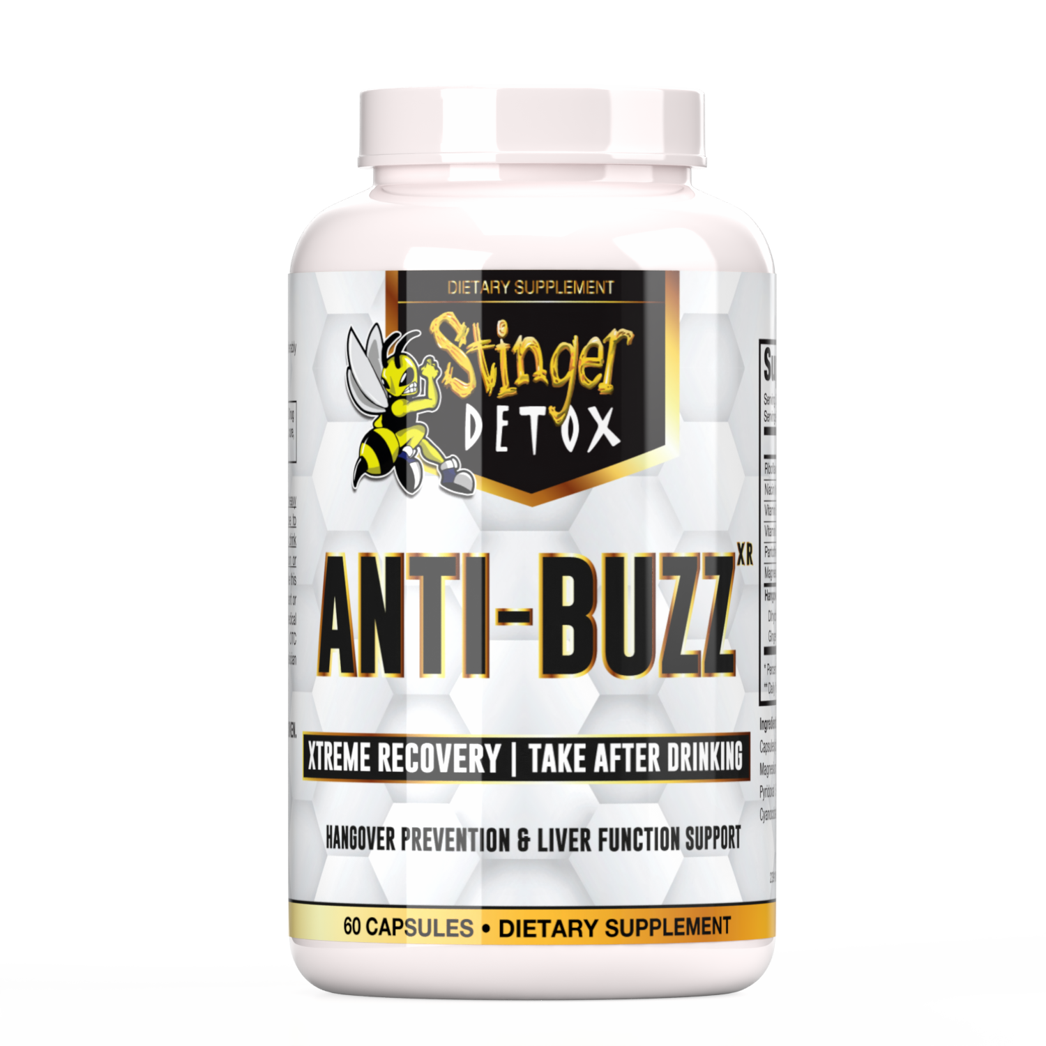 Stinger Anti-Buzz Hangover Prevention & Liver Function Support | 60 Count