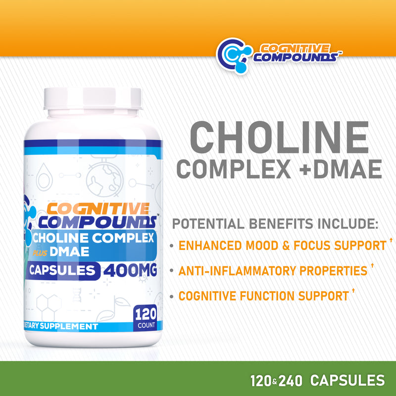 Choline Complex + DMAE Capsules | 120 Count