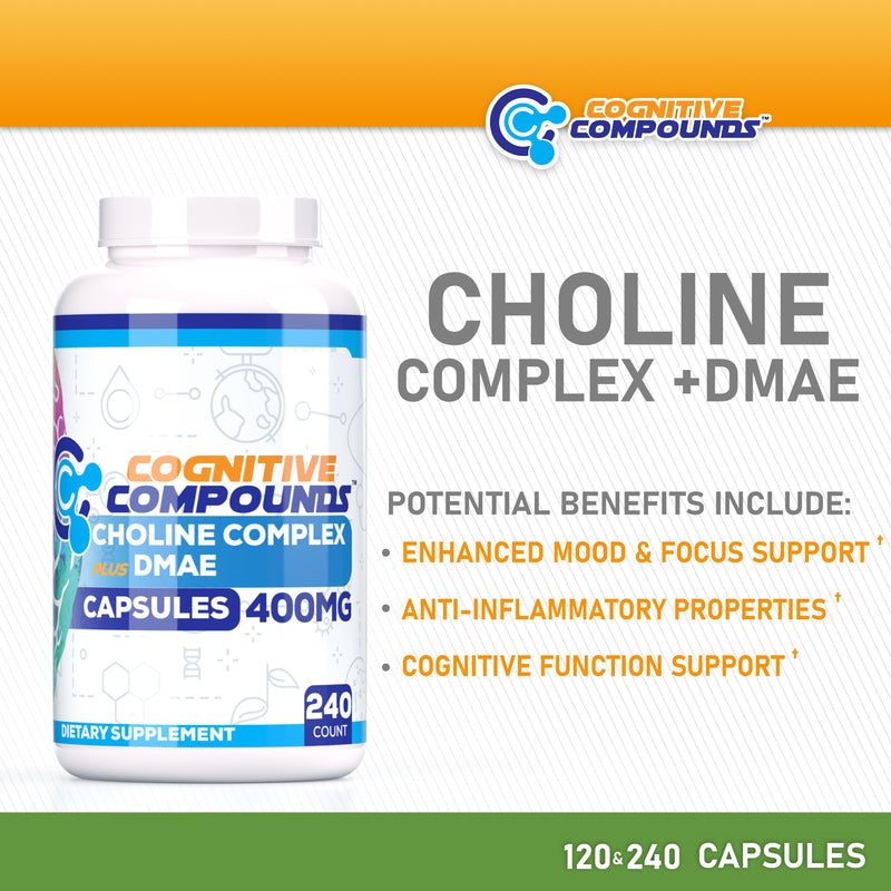 Choline Complex + DMAE Capsules | 240 Count